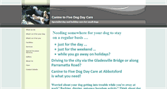 Desktop Screenshot of caninetofive.biz