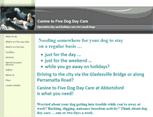 Tablet Screenshot of caninetofive.biz